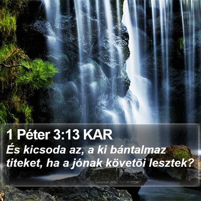 1 Péter 3:13 KAR Bible Verse Image