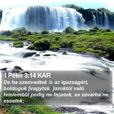 1 Péter 3:14 KAR Bible Verse Image