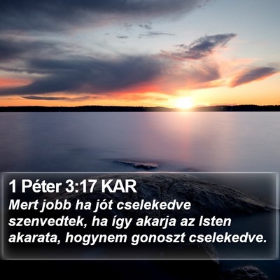 1 Péter 3:17 KAR Bible Verse Image