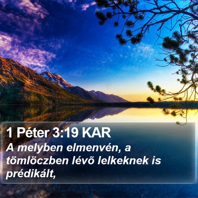 1 Péter 3:19 KAR Bible Verse Image