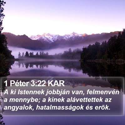 1 Péter 3:22 KAR Bible Verse Image