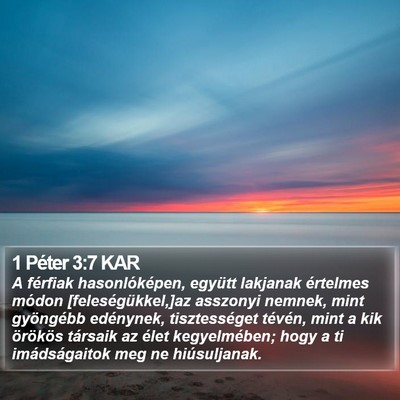 1 Péter 3:7 KAR Bible Verse Image