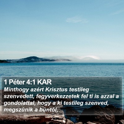 1 Péter 4:1 KAR Bible Verse Image