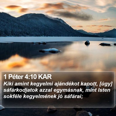 1 Péter 4:10 KAR Bible Verse Image