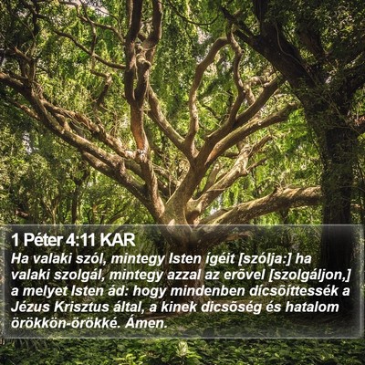 1 Péter 4:11 KAR Bible Verse Image