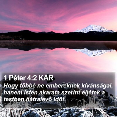 1 Péter 4:2 KAR Bible Verse Image