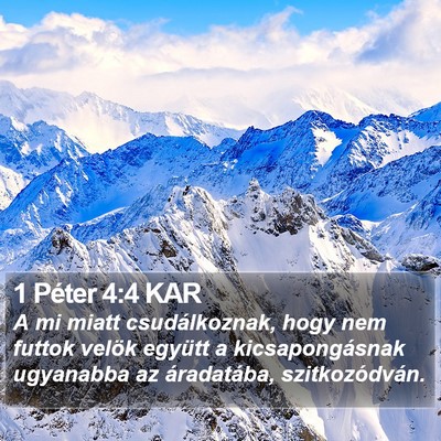 1 Péter 4:4 KAR Bible Verse Image