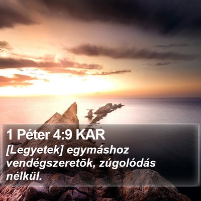 1 Péter 4:9 KAR Bible Verse Image