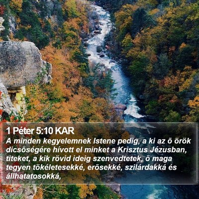 1 Péter 5:10 KAR Bible Verse Image