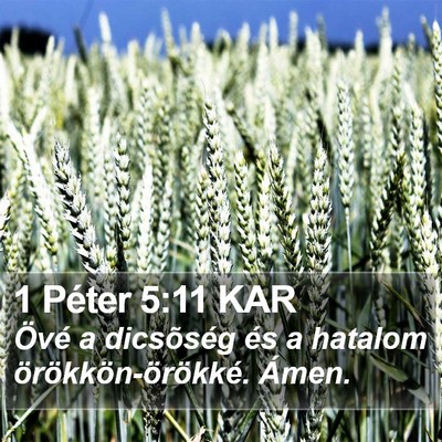 1 Péter 5:11 KAR Bible Verse Image