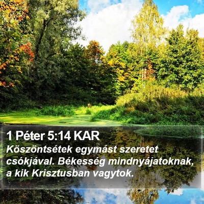 1 Péter 5:14 KAR Bible Verse Image