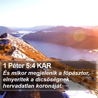 1 Péter 5:4 KAR Bible Verse Image