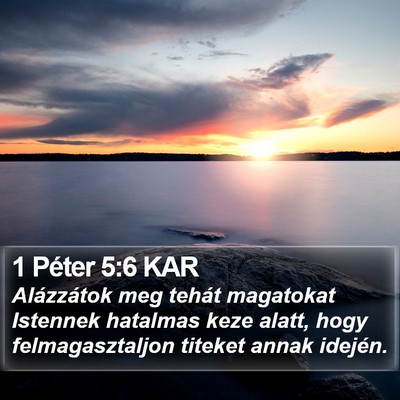 1 Péter 5:6 KAR Bible Verse Image