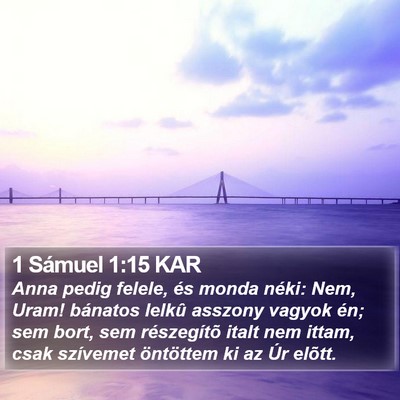 1 Sámuel 1:15 KAR Bible Verse Image