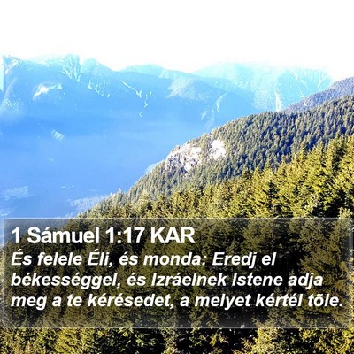 1 Sámuel 1:17 KAR Bible Verse Image
