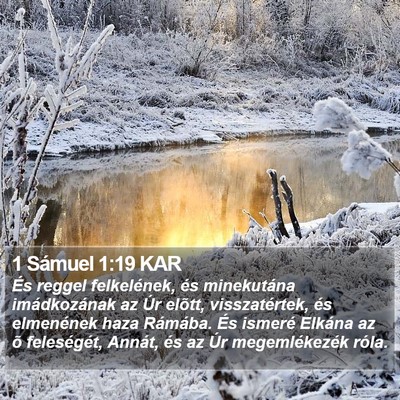 1 Sámuel 1:19 KAR Bible Verse Image