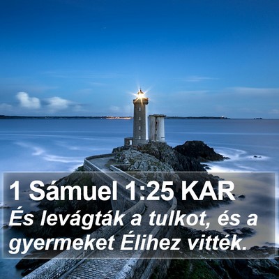 1 Sámuel 1:25 KAR Bible Verse Image