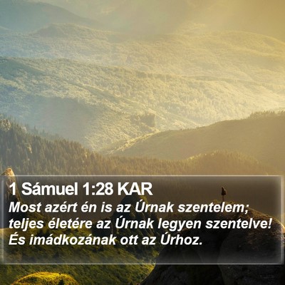 1 Sámuel 1:28 KAR Bible Verse Image
