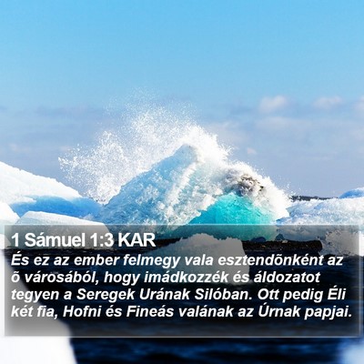1 Sámuel 1:3 KAR Bible Verse Image