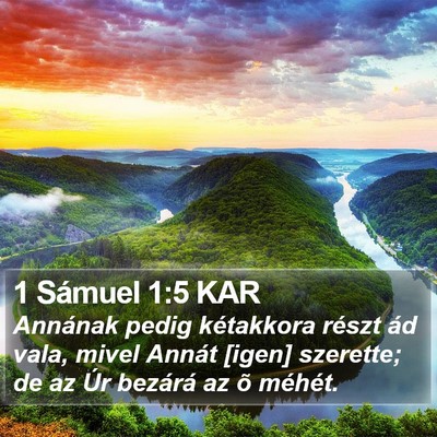 1 Sámuel 1:5 KAR Bible Verse Image