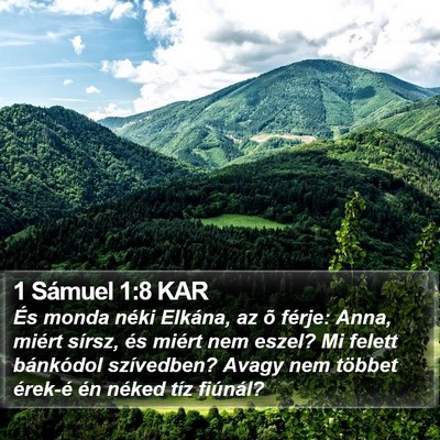 1 Sámuel 1:8 KAR Bible Verse Image