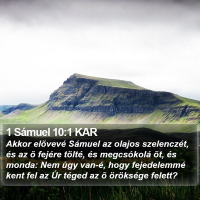 1 Sámuel 10:1 KAR Bible Verse Image