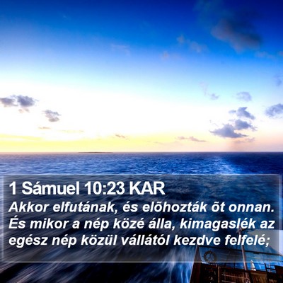 1 Sámuel 10:23 KAR Bible Verse Image