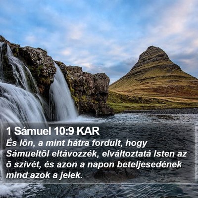 1 Sámuel 10:9 KAR Bible Verse Image