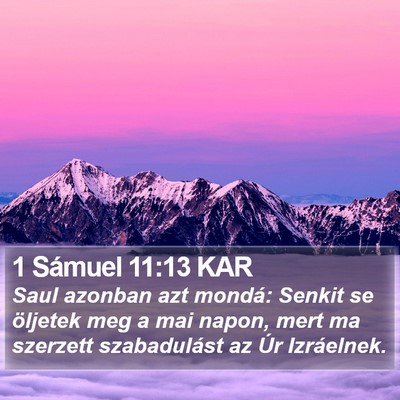 1 Sámuel 11:13 KAR Bible Verse Image
