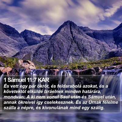 1 Sámuel 11:7 KAR Bible Verse Image