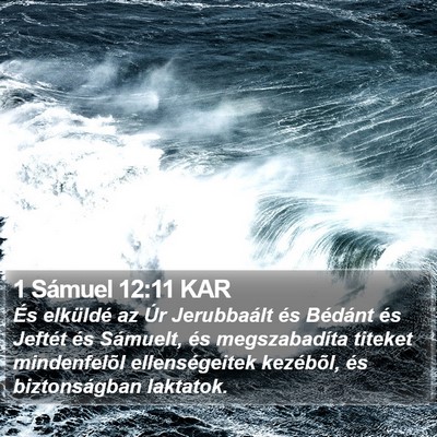 1 Sámuel 12:11 KAR Bible Verse Image