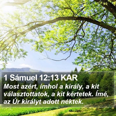 1 Sámuel 12:13 KAR Bible Verse Image