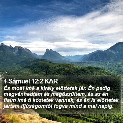 1 Sámuel 12:2 KAR Bible Verse Image