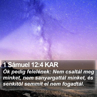 1 Sámuel 12:4 KAR Bible Verse Image
