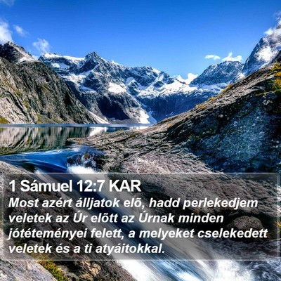 1 Sámuel 12:7 KAR Bible Verse Image