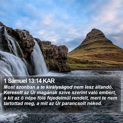 1 Sámuel 13:14 KAR Bible Verse Image