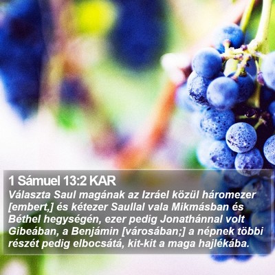 1 Sámuel 13:2 KAR Bible Verse Image