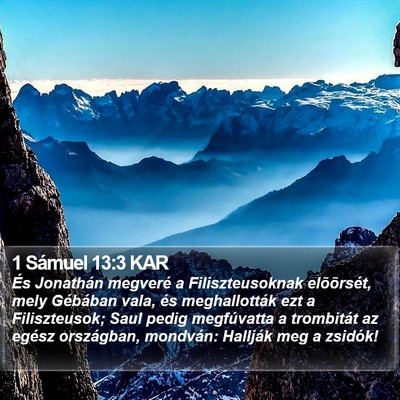 1 Sámuel 13:3 KAR Bible Verse Image