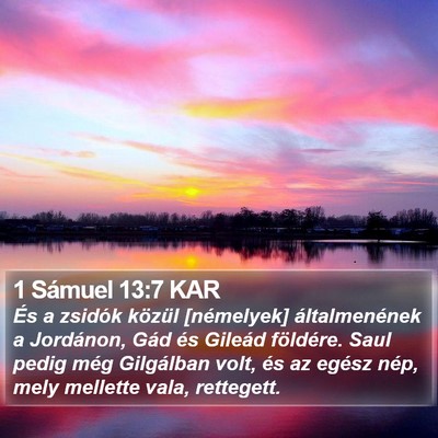 1 Sámuel 13:7 KAR Bible Verse Image