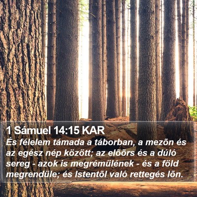 1 Sámuel 14:15 KAR Bible Verse Image