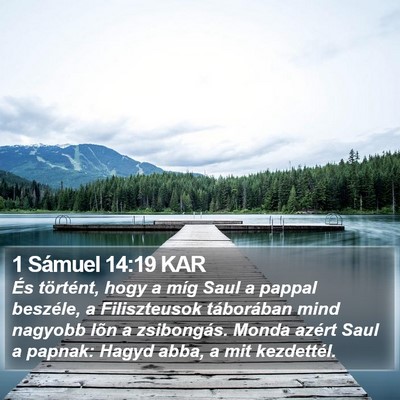 1 Sámuel 14:19 KAR Bible Verse Image