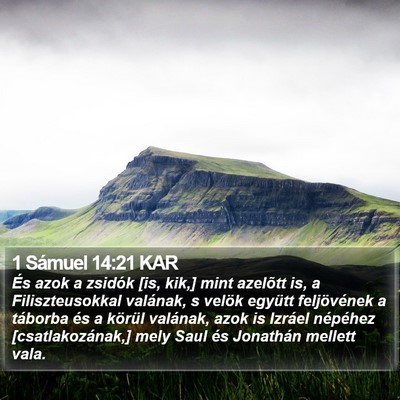 1 Sámuel 14:21 KAR Bible Verse Image