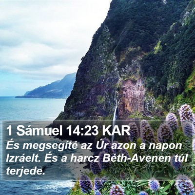 1 Sámuel 14:23 KAR Bible Verse Image
