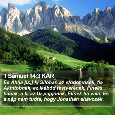 1 Sámuel 14:3 KAR Bible Verse Image