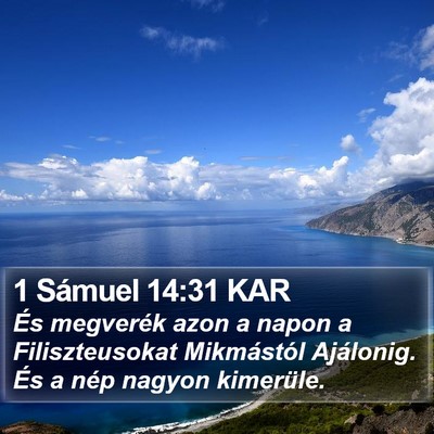1 Sámuel 14:31 KAR Bible Verse Image
