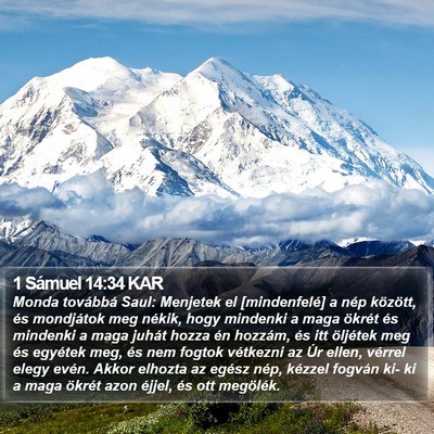 1 Sámuel 14:34 KAR Bible Verse Image