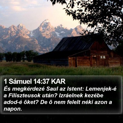 1 Sámuel 14:37 KAR Bible Verse Image