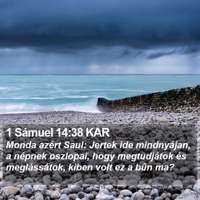1 Sámuel 14:38 KAR Bible Verse Image