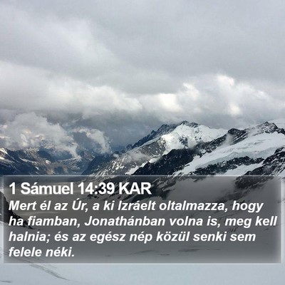 1 Sámuel 14:39 KAR Bible Verse Image