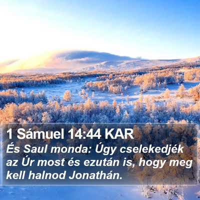 1 Sámuel 14:44 KAR Bible Verse Image
